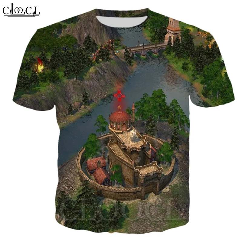 Классические летние футболки CLOOCL с героями игры май и магия новинка мужские 3D