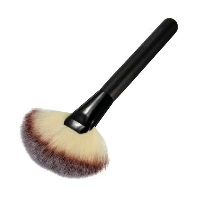 Большая веерообразная кисть для румян макияж Большой веер козья шерсть Румяна