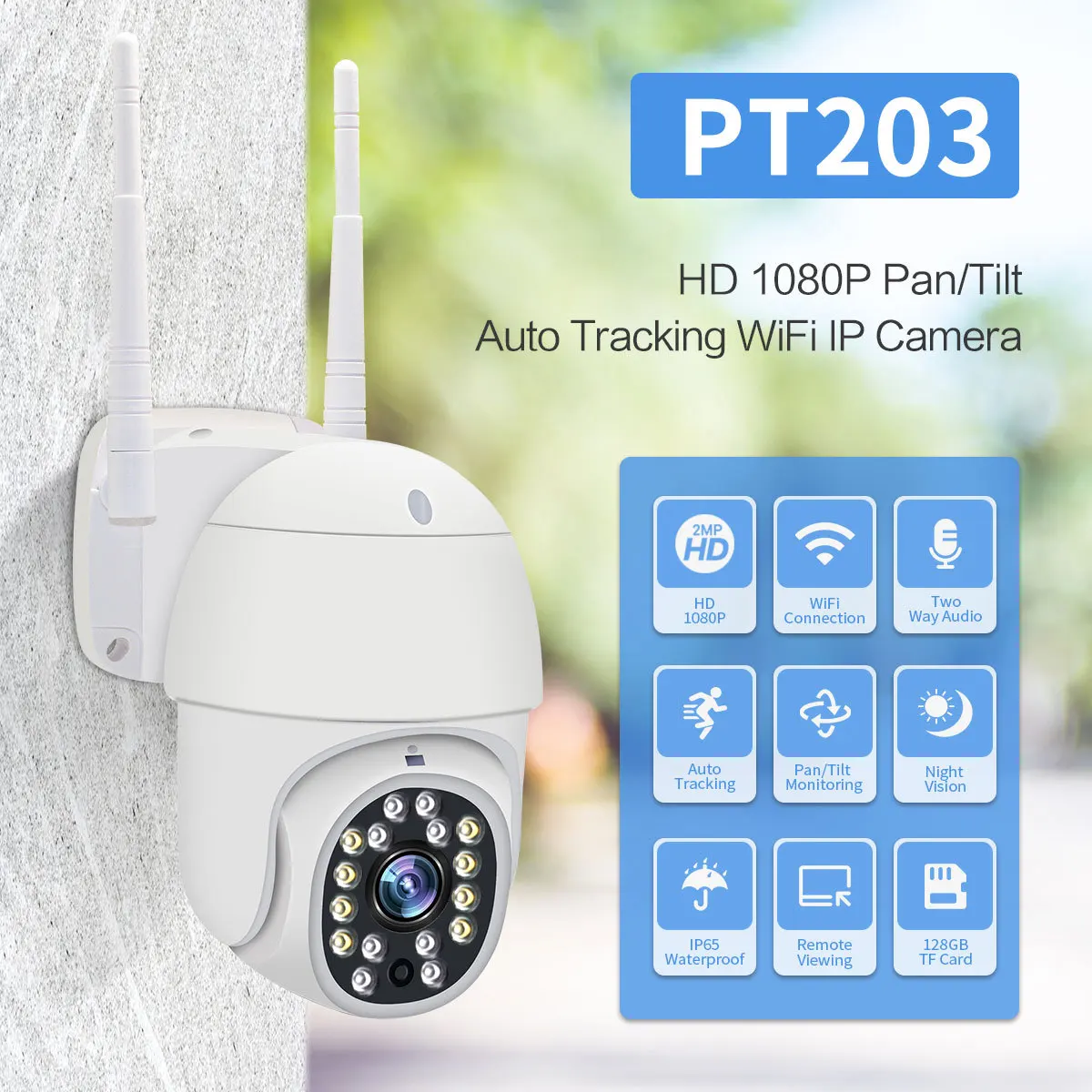 

Tseeu wifi camera surveillance outdoor camera wholesale wireless auto tracking human detection max 128G TF card P2P Pan Tilt