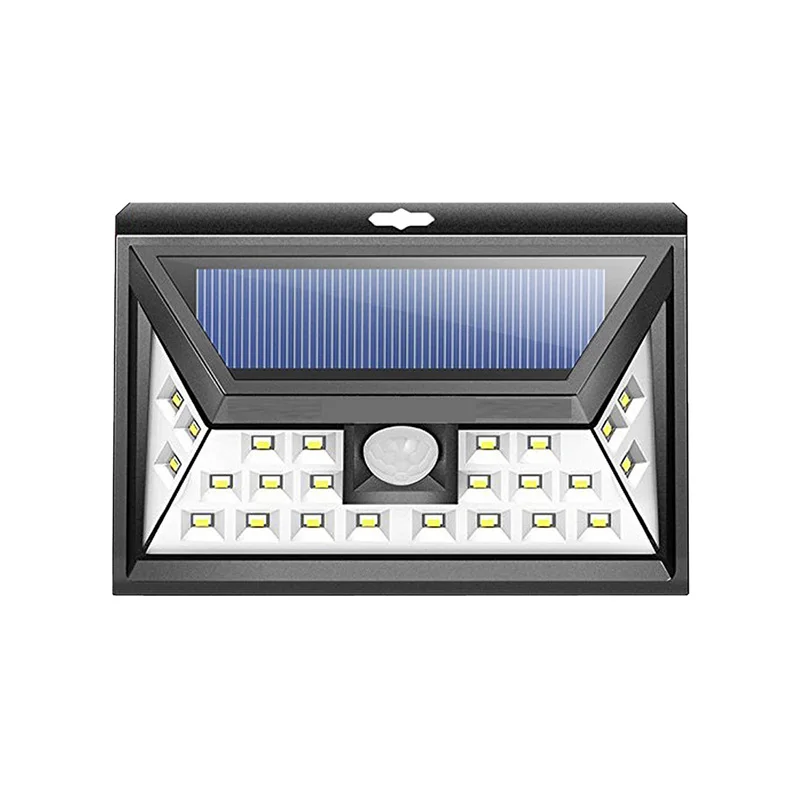 24LED 3 MODE Солнечный садовый светильник светодиодный солнечный светильник датчик движения водонепроницаемый открытый светильник ing украшение уличный светильник s безопасность беспроводной настенный светильник - Испускаемый цвет: 24LED 3 MODE
