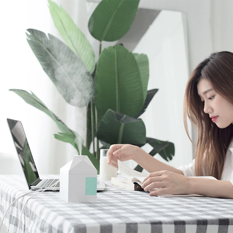 Молочный ящик мини Usb милый увлажнитель воздуха Бесшумный ультразвуковой