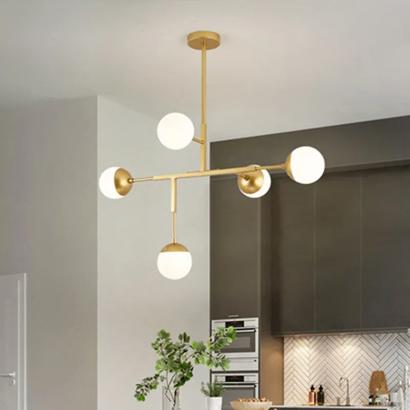 Nordic 5 светильник Металл Led G9 люстра Обеденная подвесная ing Крытый D90 H65cm Lamparas
