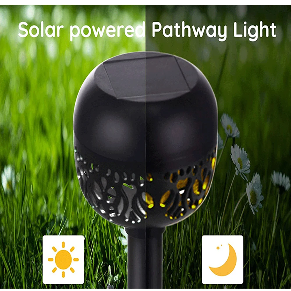 LED Solar Street Light Pathway Garden Landscape Lighting Outdoor luminaire Decor IP65 Waterproof Warm White power camping | Лампы и
