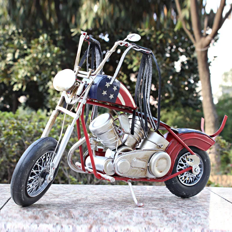 

34x10x2 3 см Винтажные Украшения для мотоцикла Железный властелинг ручной работы для Harley Prince мотоцикл мотор игрушки