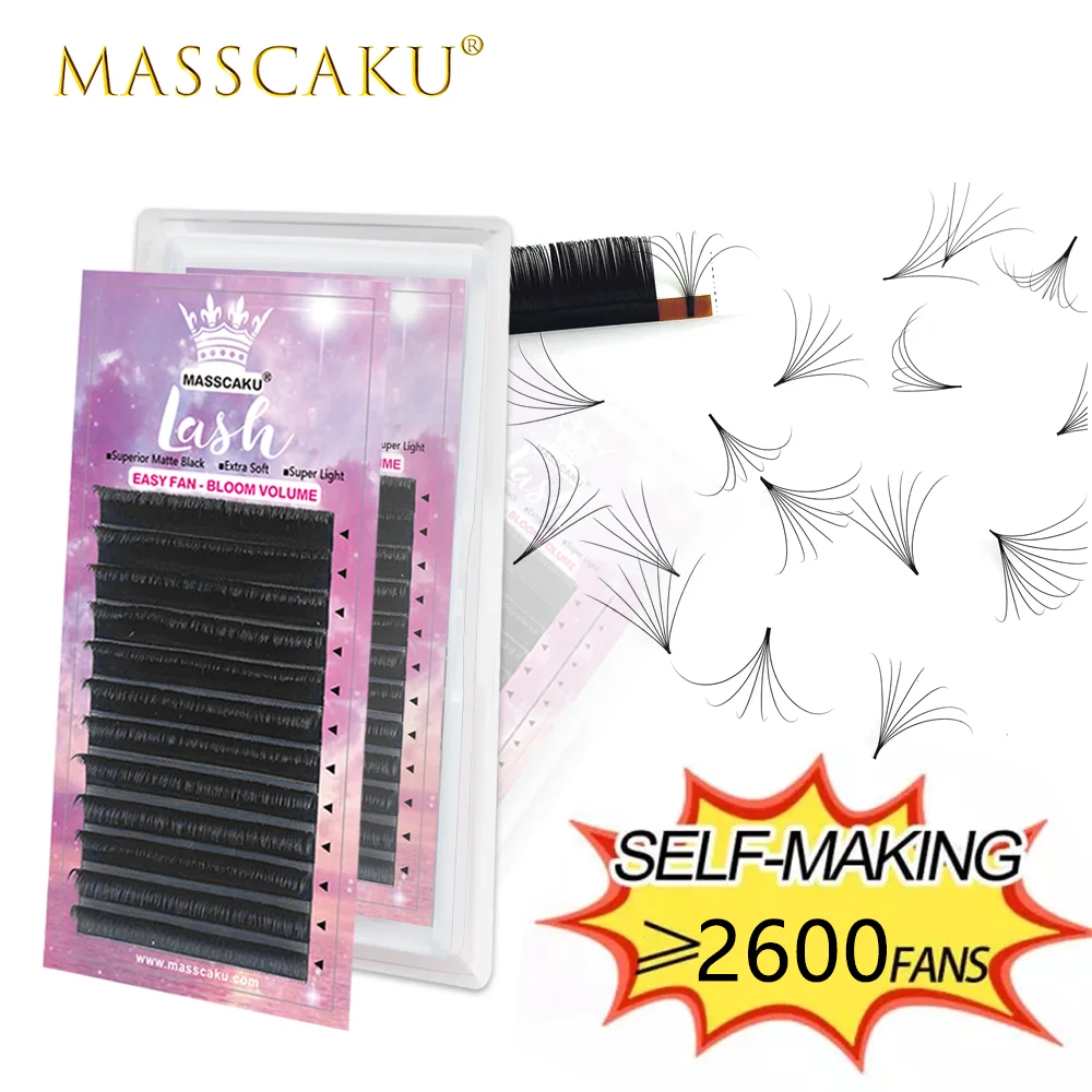 MASSCAKU легко дуя ресницы из искусственной норки накладные для профессиональные