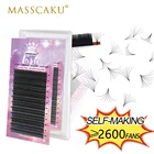 MASSCAKU легко дуя ресницы из искусственной норки накладные ресницы для профессиональные ресницы здания Цветущий 2d4d6d20d ресницы