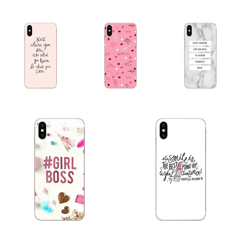 Для Apple iPhone 11 Pro XS Max XR X 8 7 6 6S Plus 5 5S SE 4 4S Мягкий настраиваемый телефон с цитатами Gossip Girl Positive.