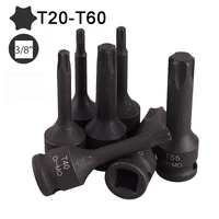 1pc torx bit electric impact wrench air wrench adaptor bit 38 adaptor drive socket t20 t25 t30 t40 t50 t55 t60 hand tool