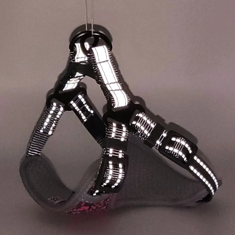 Дышащая шлейка для собак светоотражающая и поводок щенков мягкий жилет кошек