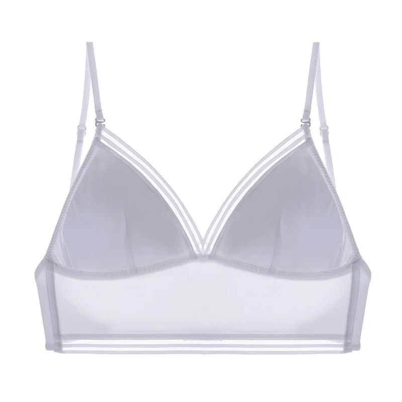 Новинка 2020 гладкий бюстгальтер из ледяного шелка с большой открытой спиной