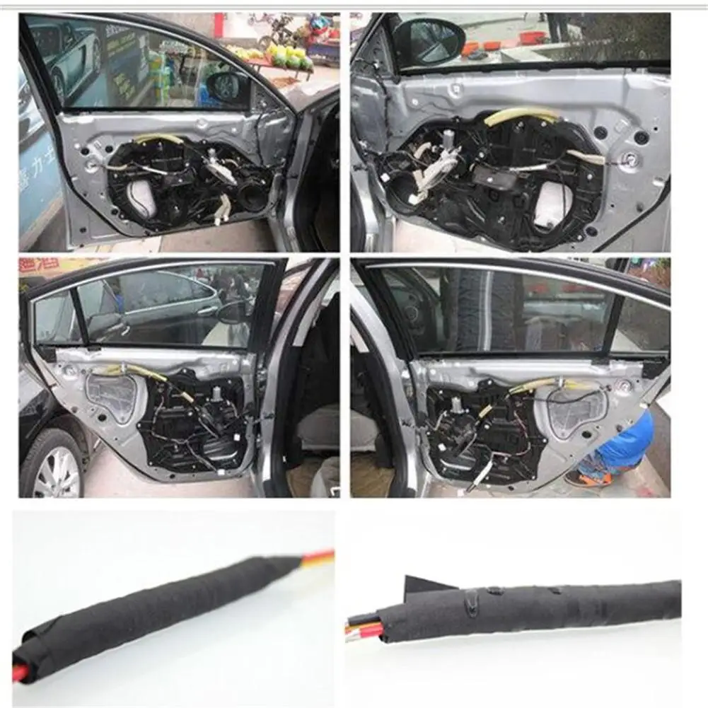 

4PCS Heat Resistant Adhesive Cloth Fabric Tape For Car Auto Wire Harness Wire Harness Protection Width 10MM Length 15M