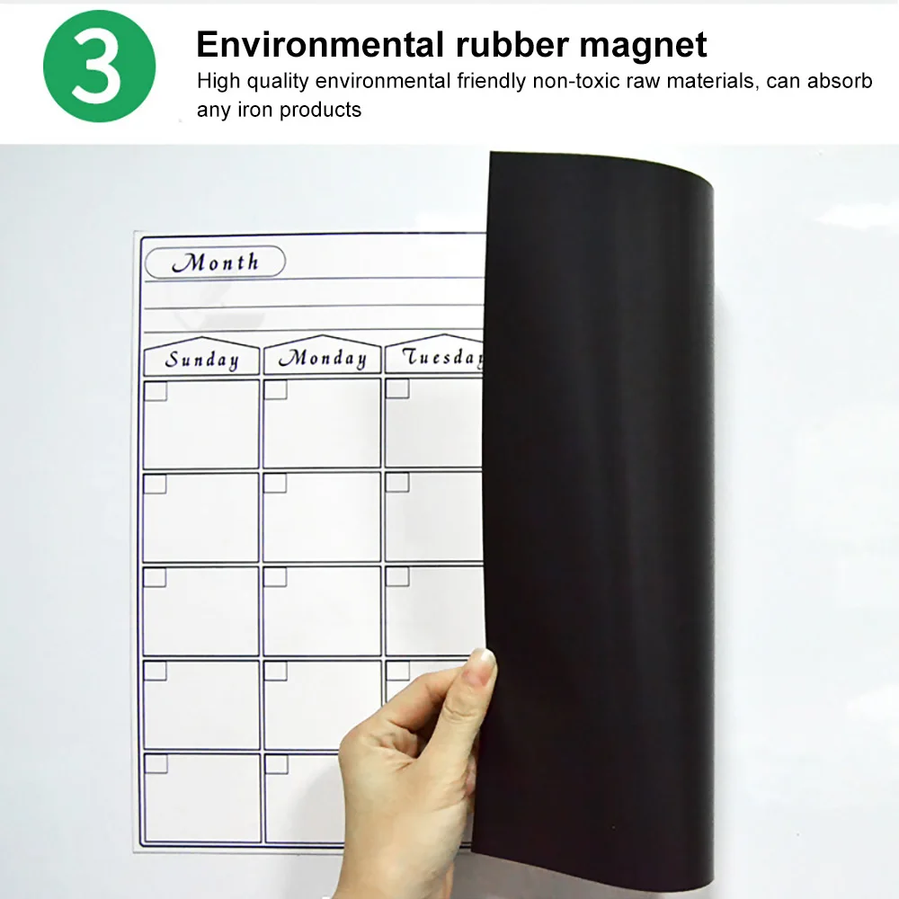 Магнитная стираемая Таблица времени календарь белая доска Chore ежедневный