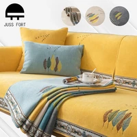 1pc chenille fabric non slip sofa cover sofa towel solid color couch covers chair seat cushion for living room corner sofa towel