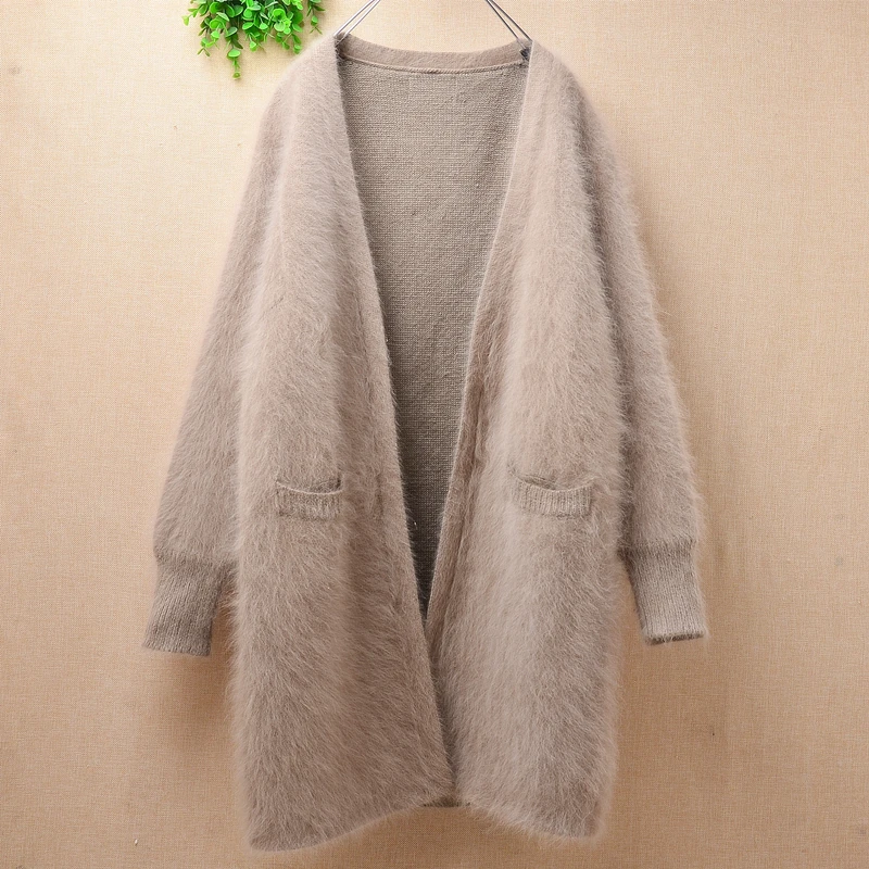 Женская модная пушистая норковая кашемировая трикотажная одежда внутри