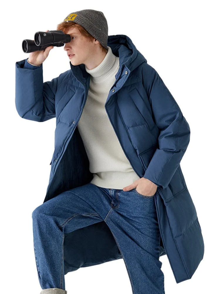 SEMIR Для мужчин пуховая куртка мужские свободные 2019 зимняя новая Корейская версия