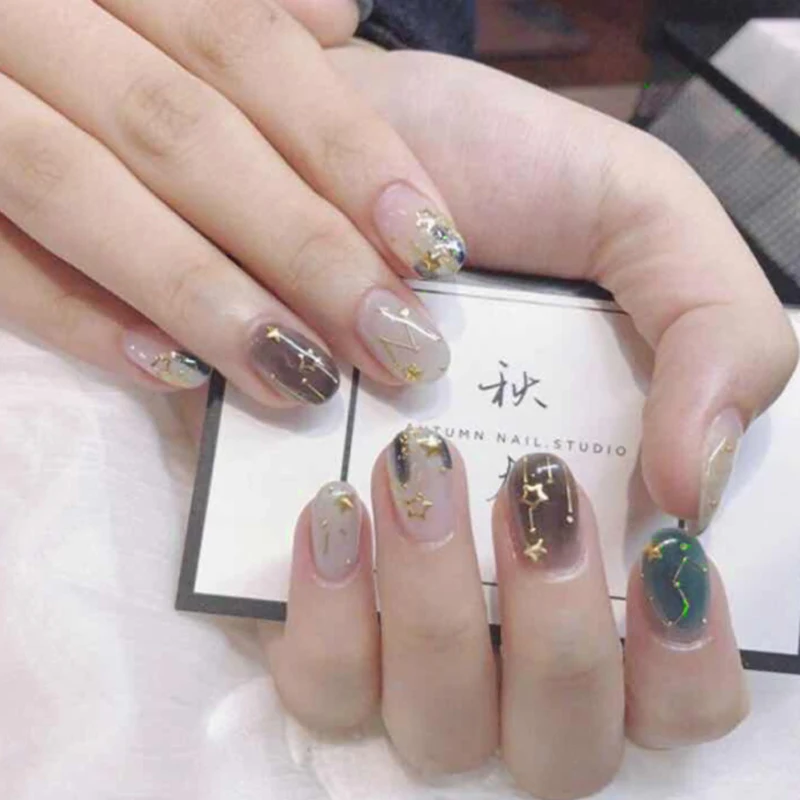 Наклейки для ногтей в виде звезд 14 наконечников/листов|Стикеры и наклейки| |