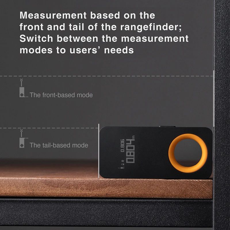 HOTO Smart Laser Rangefinder 30M Meter OLED Display Distance Connect To Mobile Phone Tape Measure | Инструменты