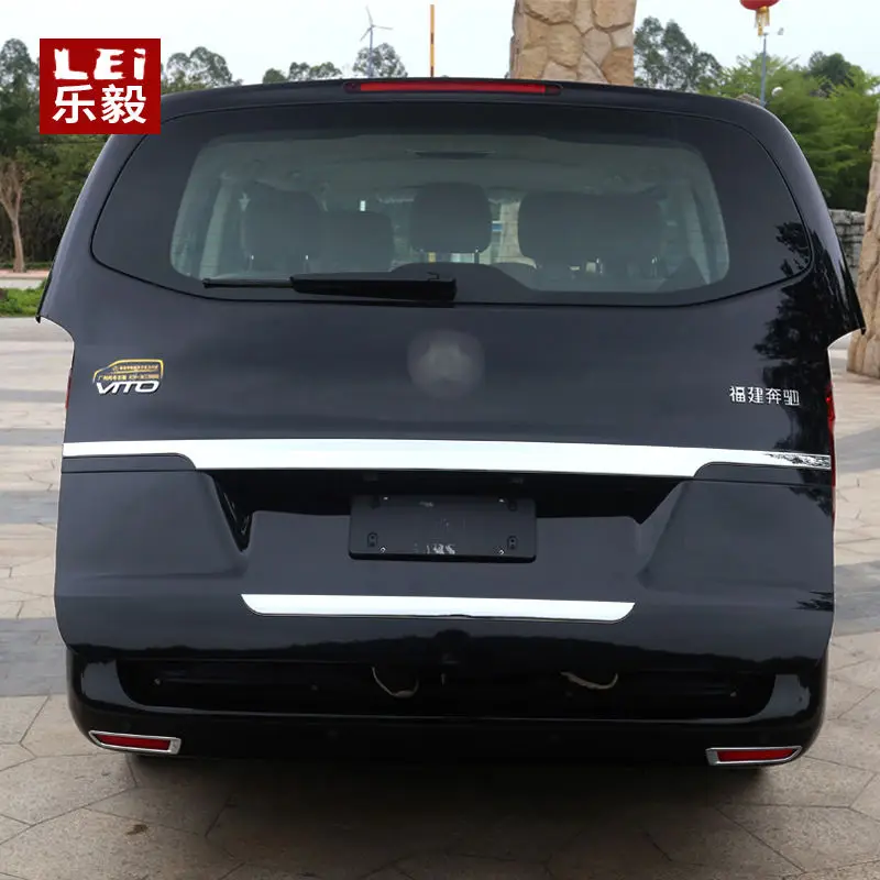 

High quality silver Automotive rear trim decoration strip use as a car accessoriespet for VITO/V-class 2016 2019