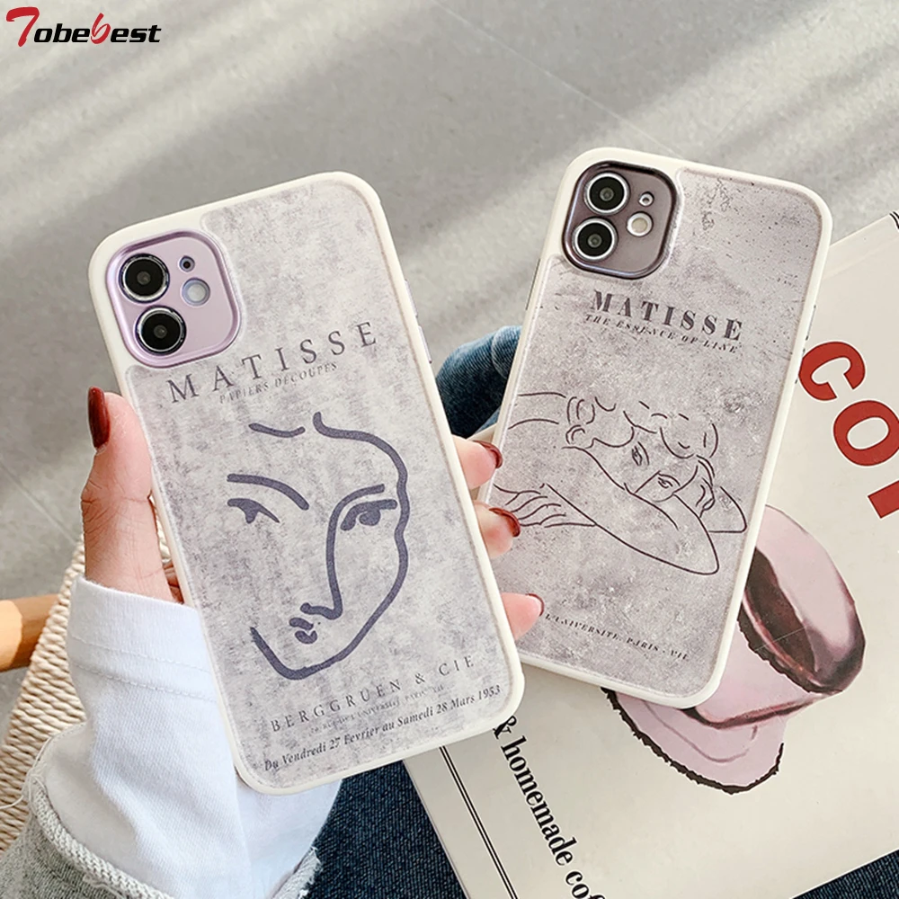 Tobebest линии портрет покрытие Защита камеры крышка для мобильного телефона чехлы