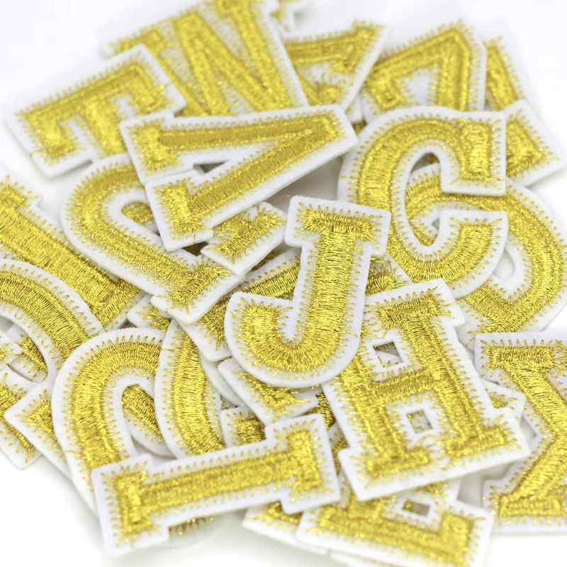 Нашивка с вышивкой белыми буквами термоклейкая нашивка для одежды сумок брюк