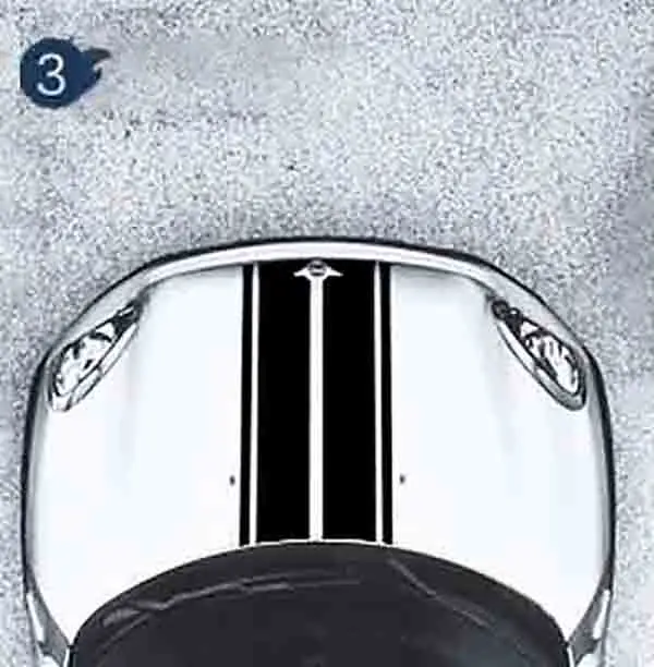Color 3 Капот полосы наклейки для автомобиля-Стайлинг для MINI Cooper S земляк Clubman Paceman R56 R60 R61 F54 F55 F56 аксессуары - Название цвета: Color 3