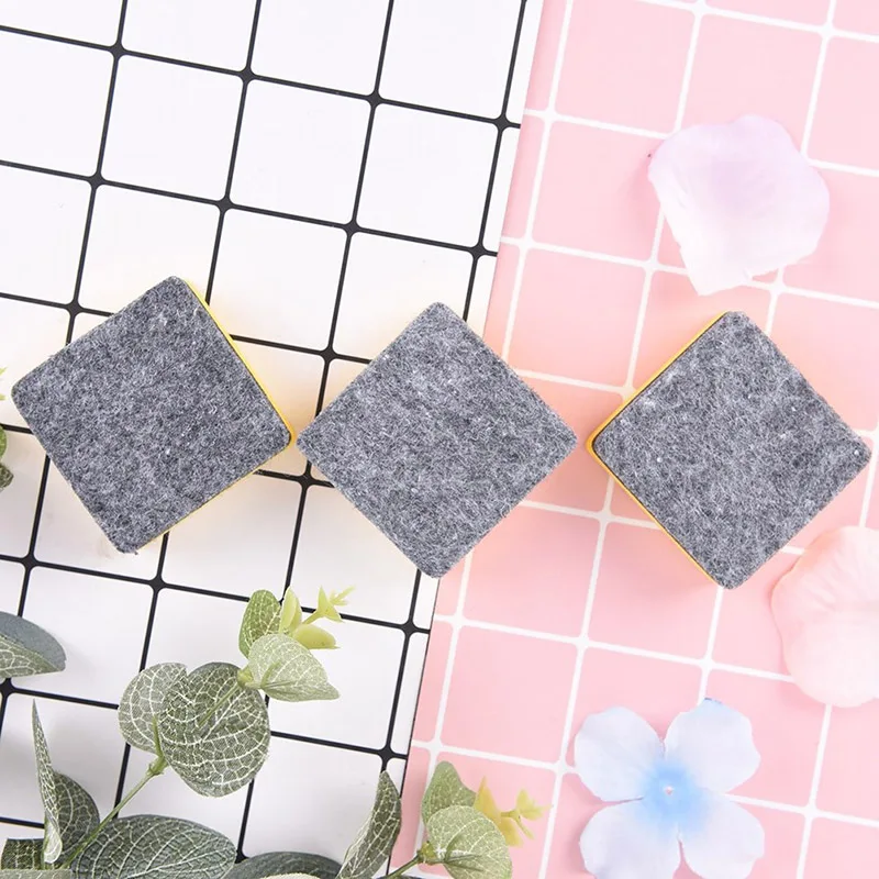 

2 Pcs Blackboard Marker Cleaner Yellow Magnetic Blackboard Eraser Whiteboard Cleaner Wipe Dry School