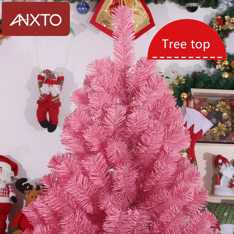 210 см Рождественская елка розовая роза красная искусственная украшения
