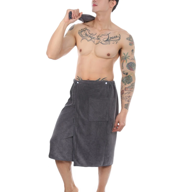 2 Piece Set Wearable Magic Bathrope with Pocket Mircofiber Magic With Pocket Swimming Soft Beach Blanket Shower Skirt Sports Gym