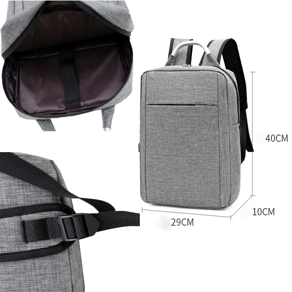 Мужской рюкзак для ноутбука с защитой от кражи Wo men s+ usb зарядка, деловая школьная сумка, сумка для путешествий, водонепроницаемая сумка Оксфорд