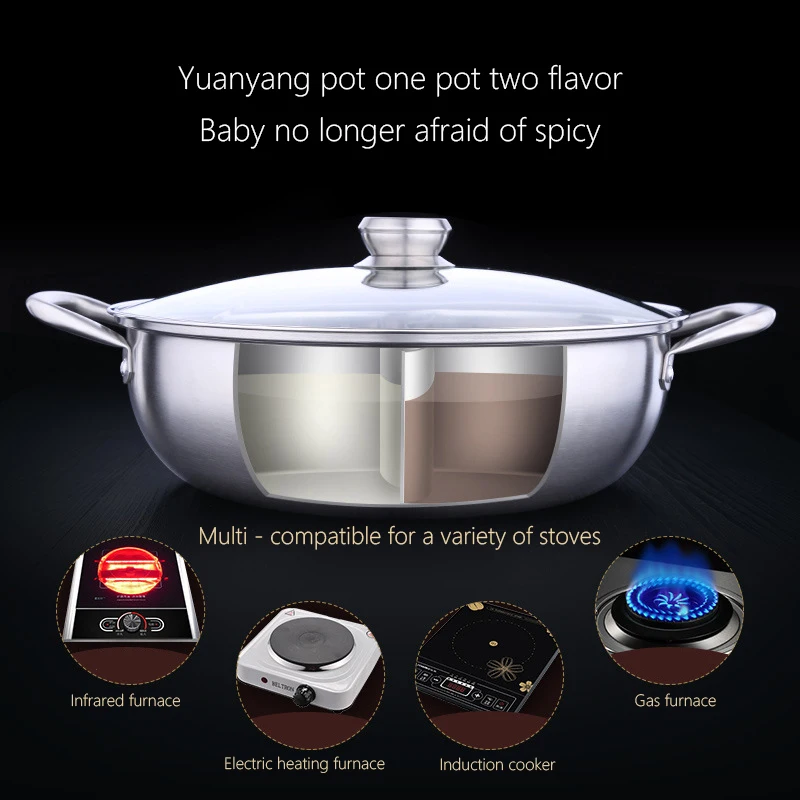 Новый хорошее качество Нержавеющая сталь утка горячий горшок толстый горшки