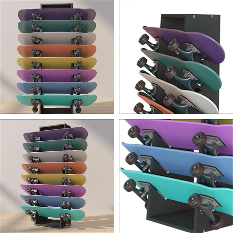 

1Pc Skateboard Display Rack Showing Stand Multi-layer Rack Skateboard Organizer Floor-Type Skateboard Stand