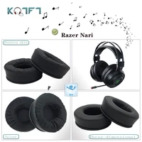kqtft protein skin velvet replacement earpads for razer nari%c2%a0headphones ear pads parts earmuff cover cushion cups