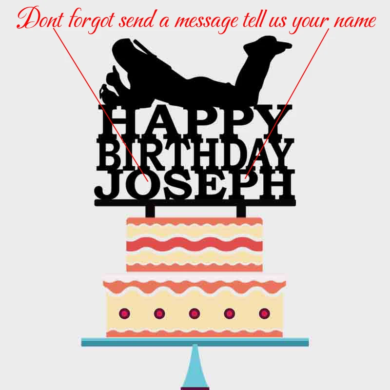 Персонализированные Дэдпул день рождения торт Топпер пользовательское имя с