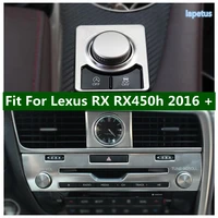 multimedia button central control cd panel air condition outlet vent cover trim fit for lexus rx200t rx450h 2016 2020