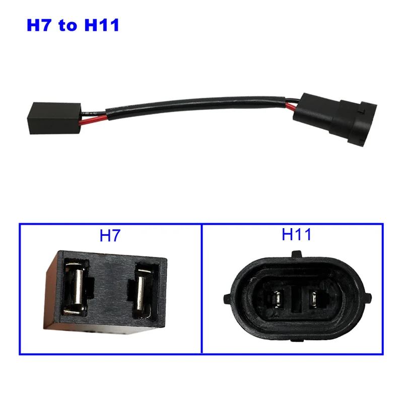 HIDLT 2 шт. H7 для H11 H8 жгут проводов разъем адаптера до 9005 HB3 9006 HB4 автомобильный