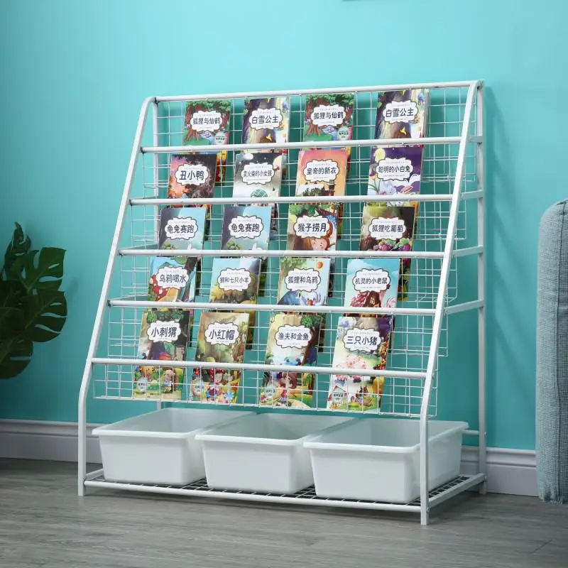 Детская книжная полка детская книга с рисунками железная стойка для хранения