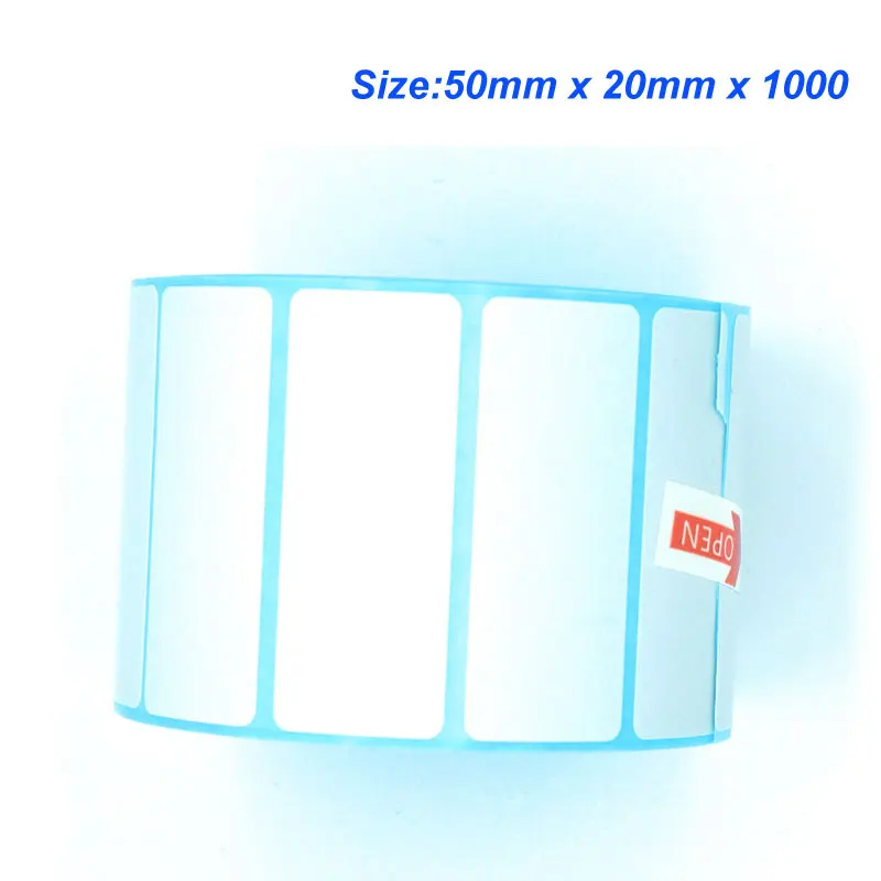 Высококачественная термонаклейка бумага для Термоэтикеток 50 мм x 20 1000 принтер