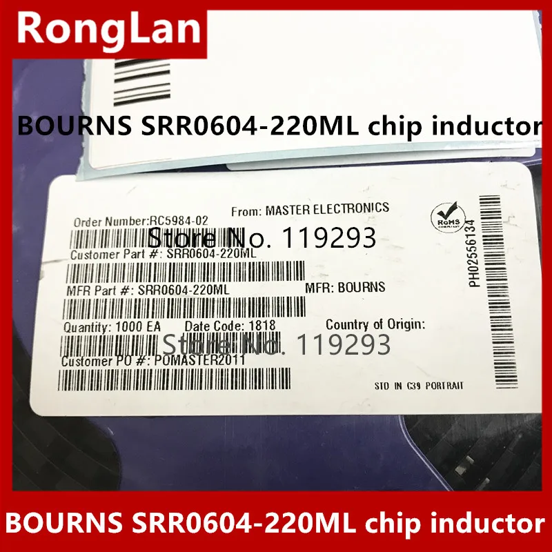 

Bourns чип индуктор натуральная SRR0604-220ML 0604 22UH-100pcs/лот
