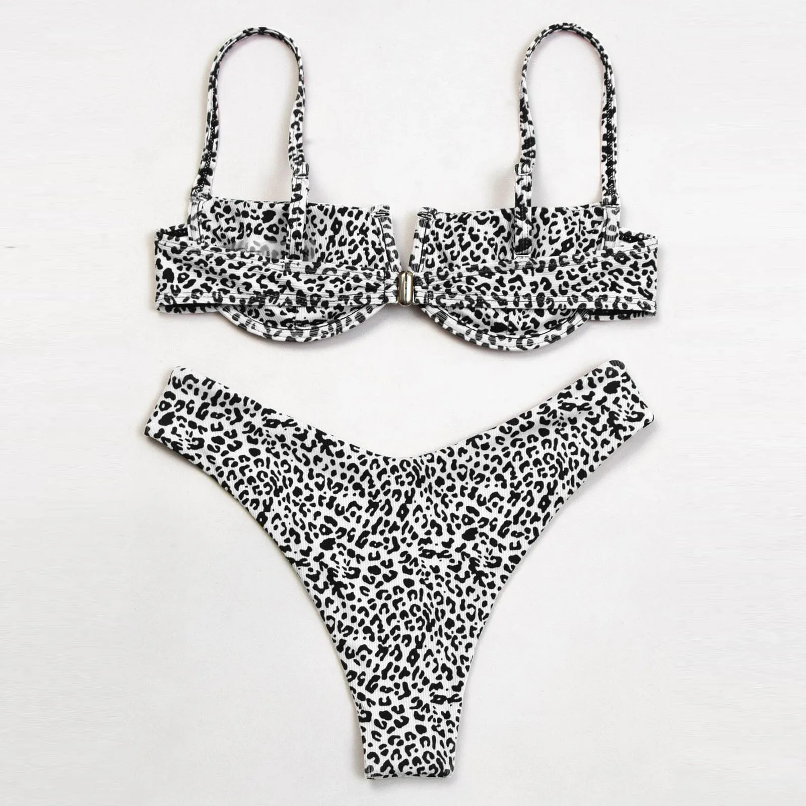 Сексуальные бразильские стринги бикини Женский однотонный купальник 2022 с