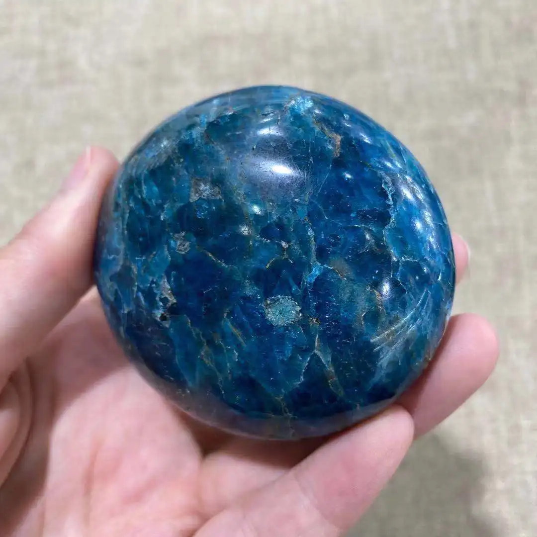 

Natural blue apatite crystal quartz energy play room decor gifts