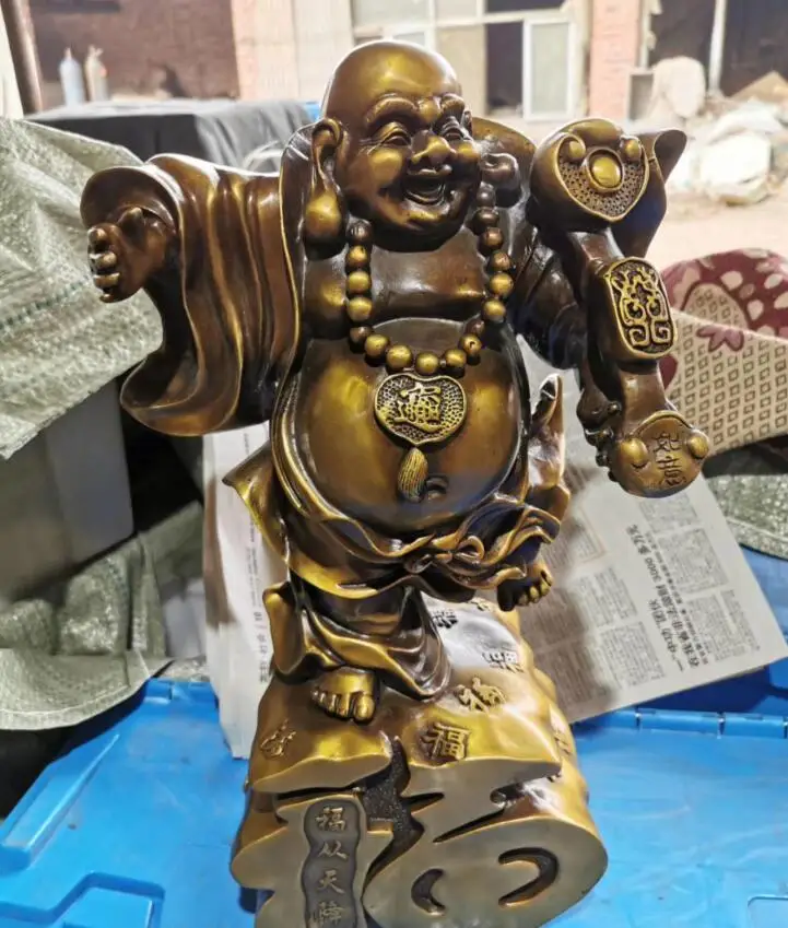 

30 см благословение благоприятная бронза спускается с неба