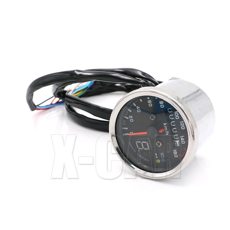 

X-CAR retro LED 12V motorcycle odometer multi-function with gear display modified instrument motorcycle accessories