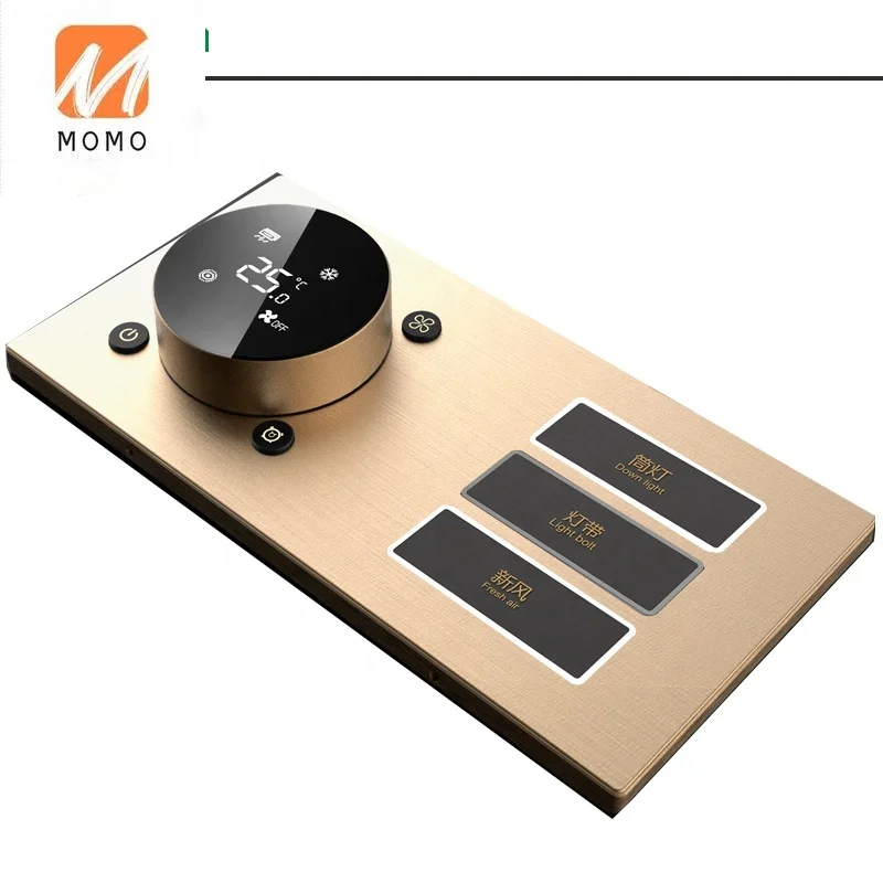 

Smart Home Automation System Metal Push Button Smart Wall Switch Temperature Controller Wall Switch