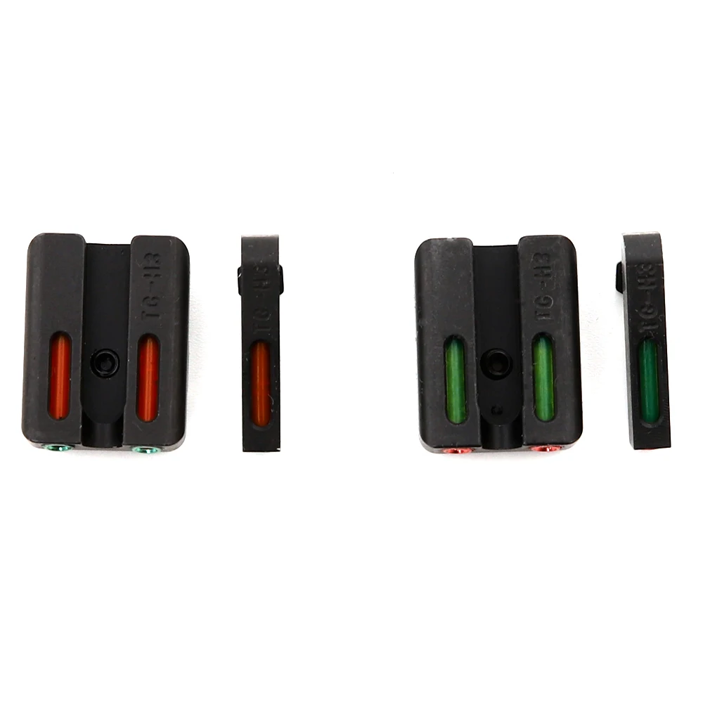 Боевой Нотч задние прицелы фокус-замок для Glock gear настоящий красный зеленый волоконно-оптический передний для Glock 17/17L/19/22/23/24/26/27/33/34/