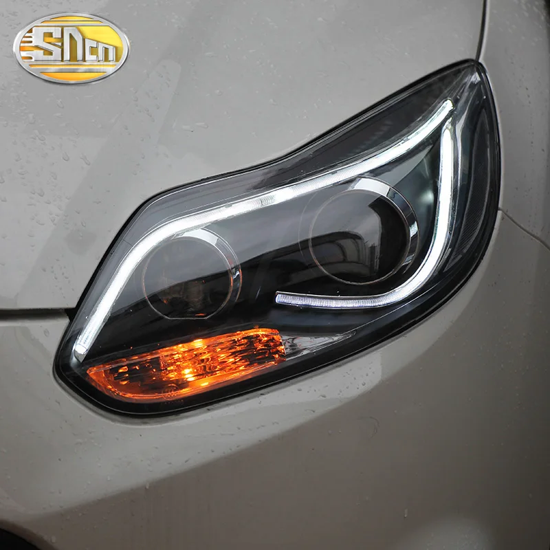 SNCN автомобильный Стайлинг светодиодный поперечная балка для Ford Focus 3 MK3 2012 2013 2014 DRL