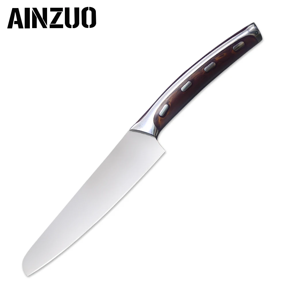 AINZUO 4cr14 нож из нержавеющей стали для резки кухонного ножа разделочный шеф-повара