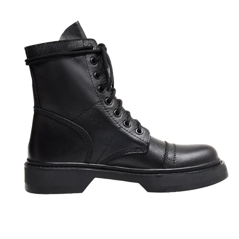 spesifikasi Dovereiss FashionMatin Sepatu Bot Musim Dingin Baru Seksi Pendek Boot Elegan Warna Murni Putih Susu Ringkas Mature Cross Diikat Sepatu Bot Pendek