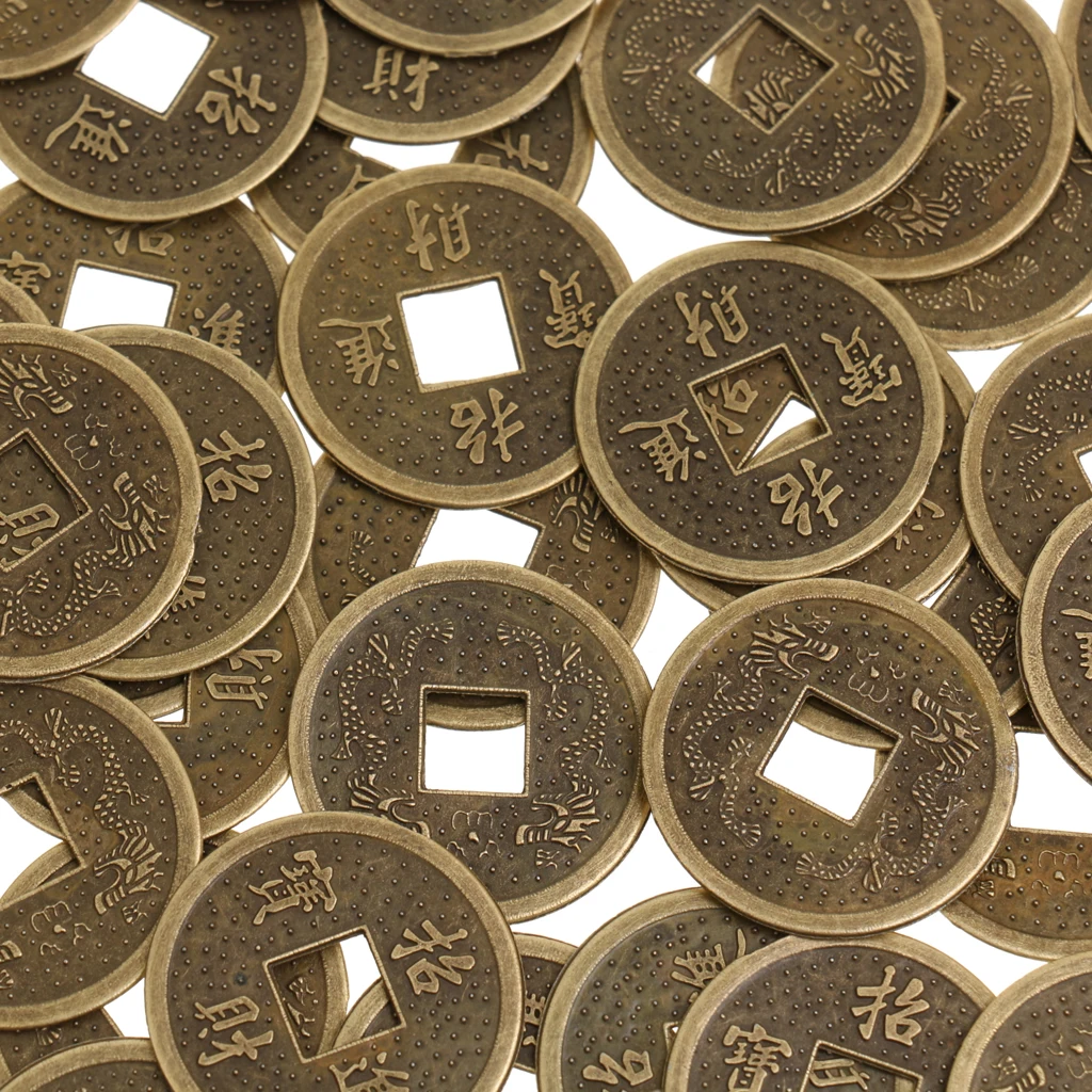 Монеты фэн шуй 0 9 &quotДревняя китайская удача монета I Ching Money Charm|Ювелирная