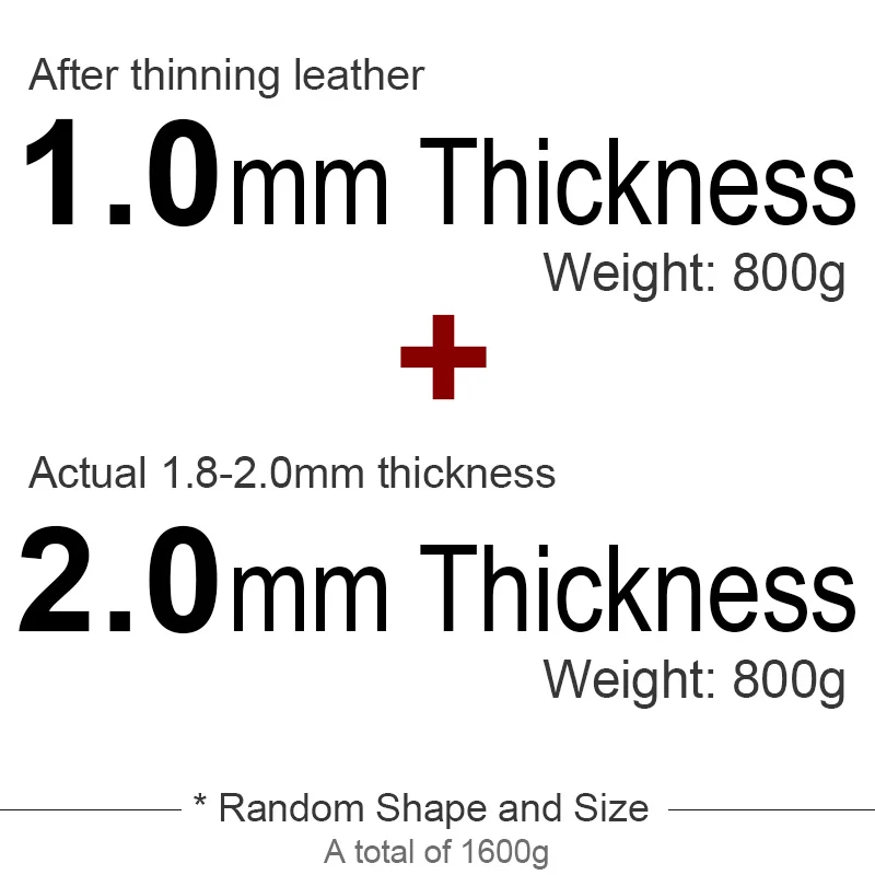 1and2.0mmThick 1600g Дешевые дефекты неправильные, настоящий растительного дубления кожаный материал для начинающих практики использования, кожевенное ремесло любителей воловьей кожи DIY 1-2,0 мм - Цвет: 1and2.0mmThick 1600g