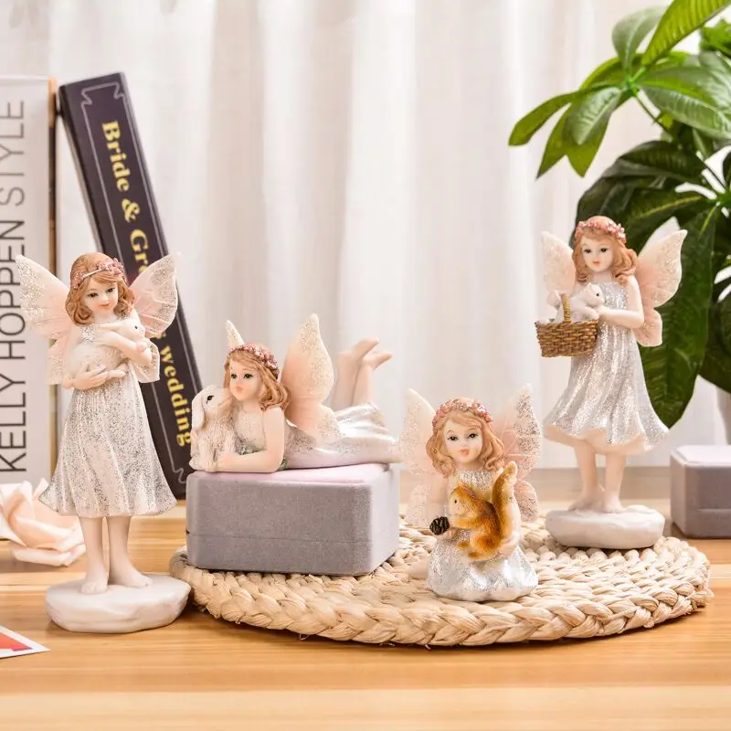 

Домашний декор, милые фигурки и миниатюры европейских сказок из смолы для домашнего сада, миниатюрные люди, фигурки для дома и сада